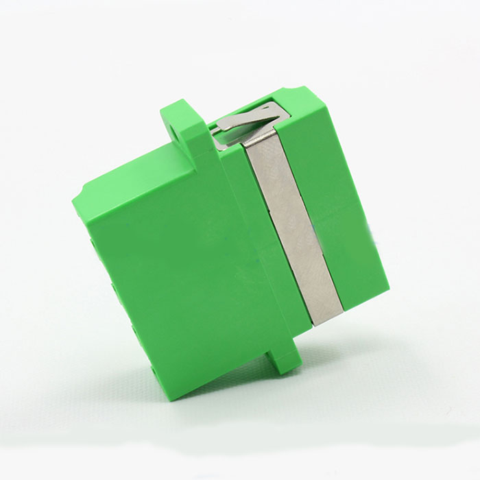 LC Integrated Type Single Mode Four Core Green Plastic محول الألياف البصرية